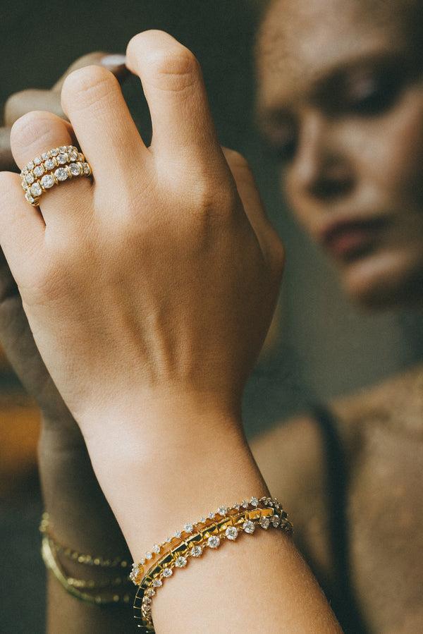 Lizzie Mandler Eclat Wave Diamond Tennis Bracelet