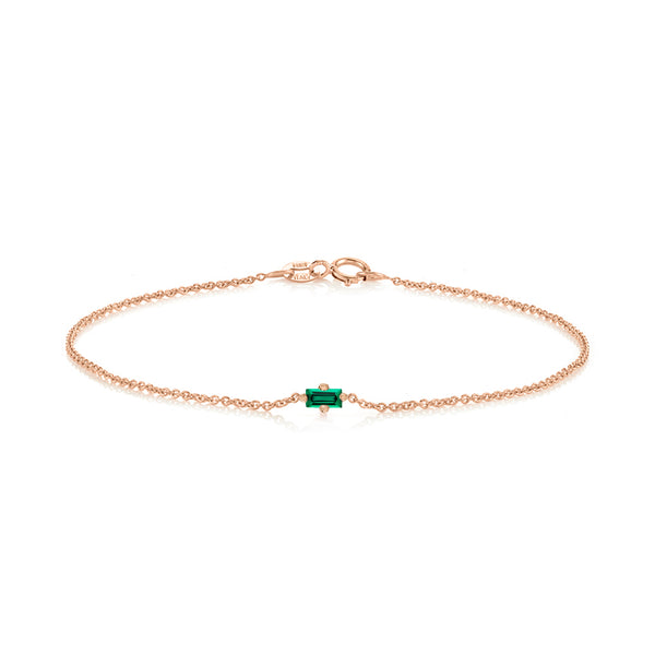Lizzie Mandler Emerald Floating Bracelet