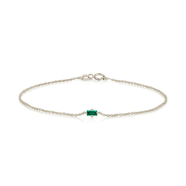 Lizzie Mandler Emerald Floating Bracelet