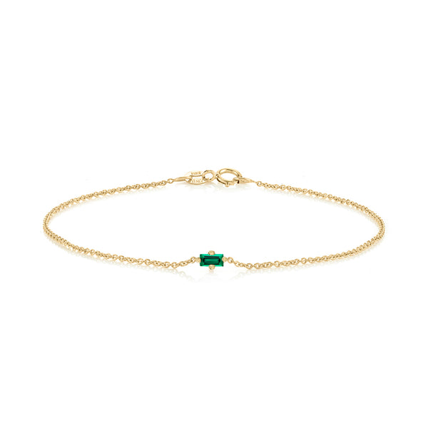 Lizzie Mandler Emerald Floating Bracelet
