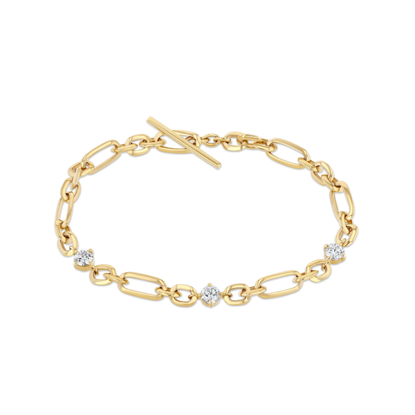 Lizzie Mandler Figaro Diamond Station Bracelet