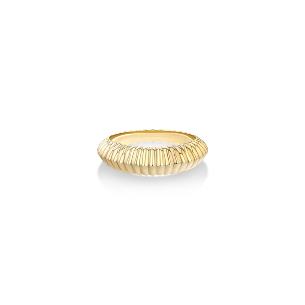 Lizzie Mandler Fluted Crescent Ring