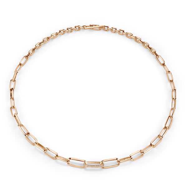 Lizzie Mandler Graduated Choker With Pave Center