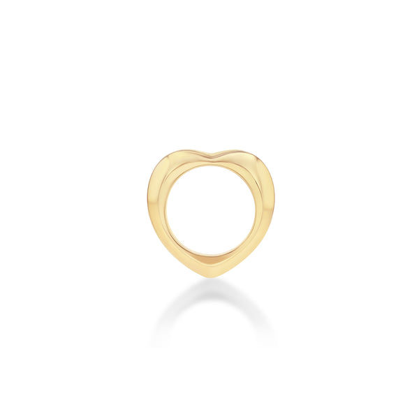 Lizzie Mandler Heart Shaped Knife Edge Ring