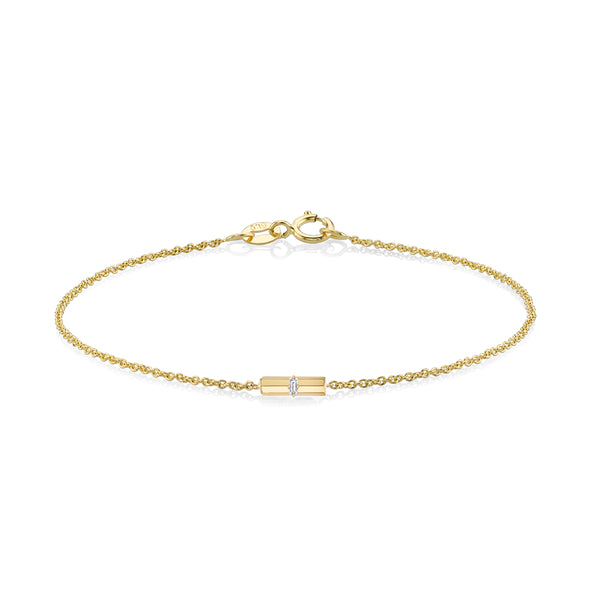 Lizzie Mandler Knife Edge Baguette Bar Bracelet