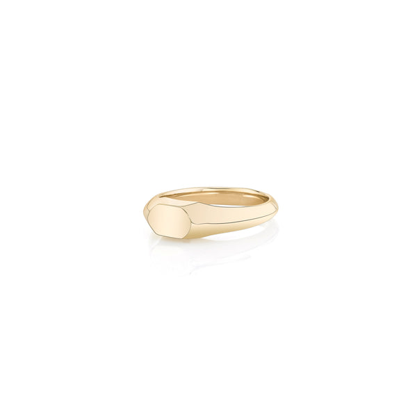 Lizzie Mandler Knife Edge Signet Ring