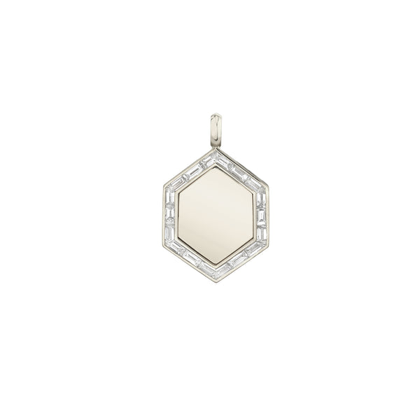 Lizzie Mandler Large Baguette Border Hexagon Charm