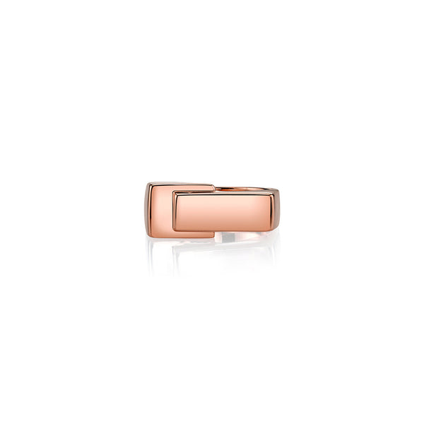 Lizzie Mandler Large Basic Overlap Pinky Ring