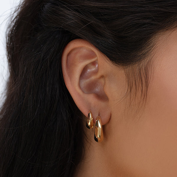 Lizzie Mandler Large Crescent Hoop