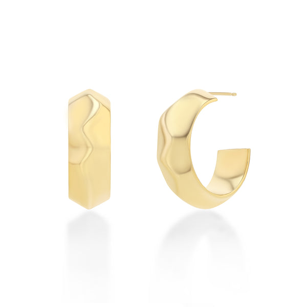 Lizzie Mandler Large Liquid Gold Hoops