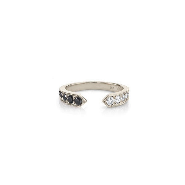 Lizzie Mandler Large Othello Chevron Ring