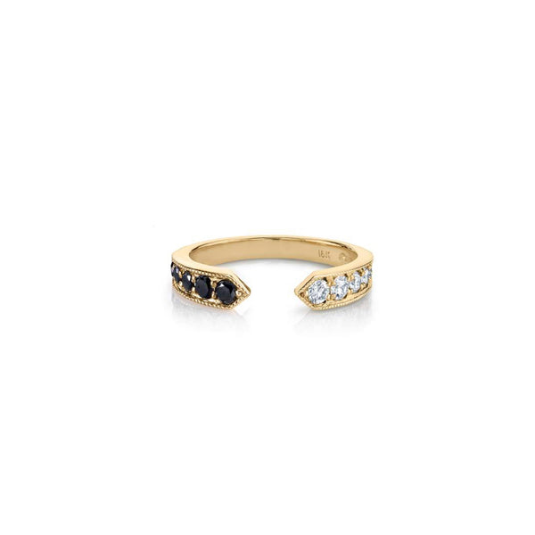Lizzie Mandler Large Othello Chevron Ring