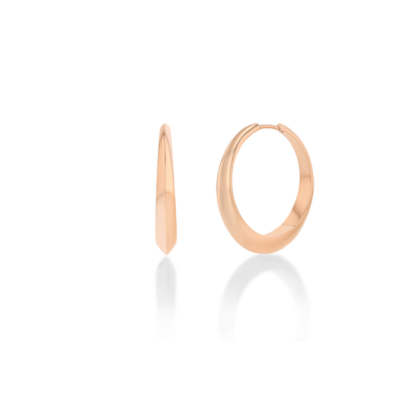 Lizzie Mandler Large Thin Crescent Hoop