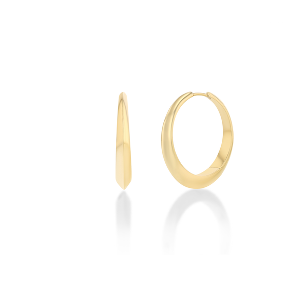 Lizzie Mandler Large Thin Crescent Hoop