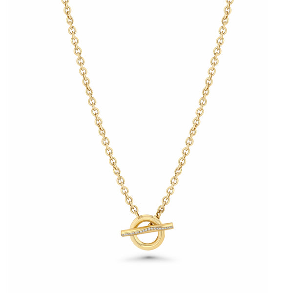 Lizzie Mandler Liquid Gold Toggle Necklace