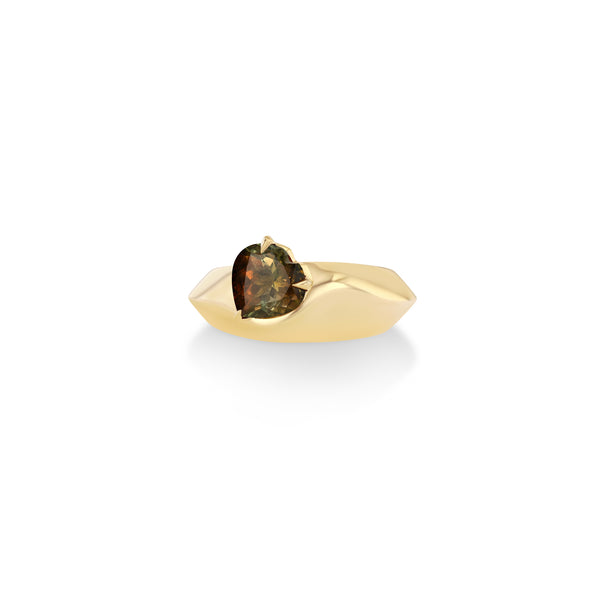 Lizzie Mandler Liquid Gold Tourmaline Heart Ring