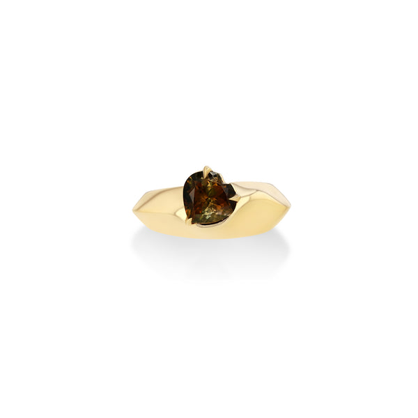 Lizzie Mandler Liquid Gold Tourmaline Heart Ring