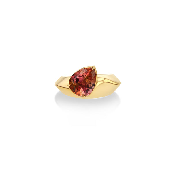 Lizzie Mandler Liquid Gold Tourmaline Pear Ring