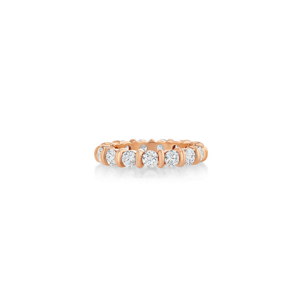 Lizzie Mandler Medium Fluted Bar Eternity Band