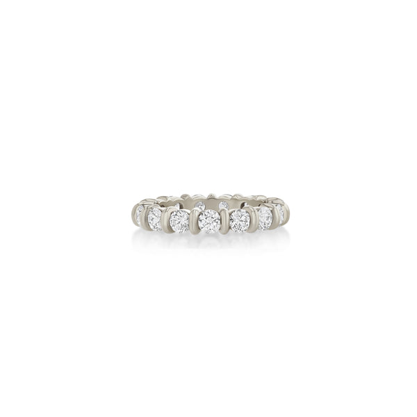 Lizzie Mandler Medium Fluted Bar Eternity Band