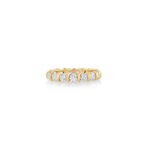 Lizzie Mandler Medium Fluted Bar Eternity Band