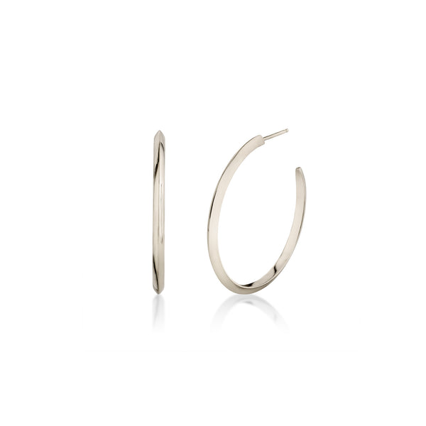 Lizzie Mandler Medium Knife Edge Hoop