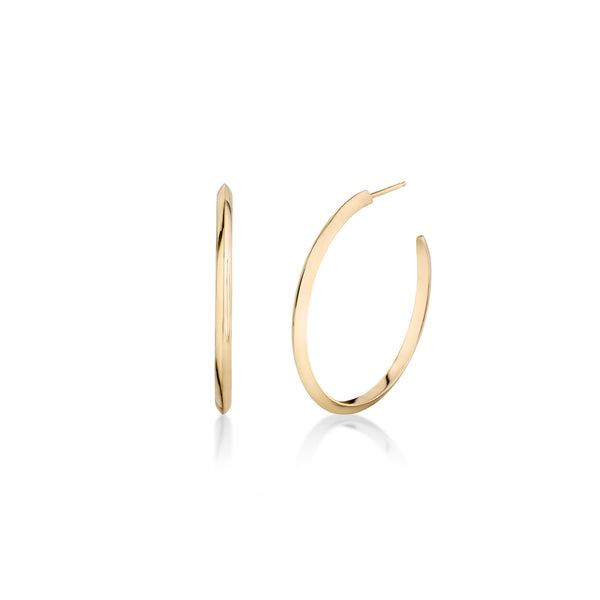Lizzie Mandler Medium Knife Edge Hoop
