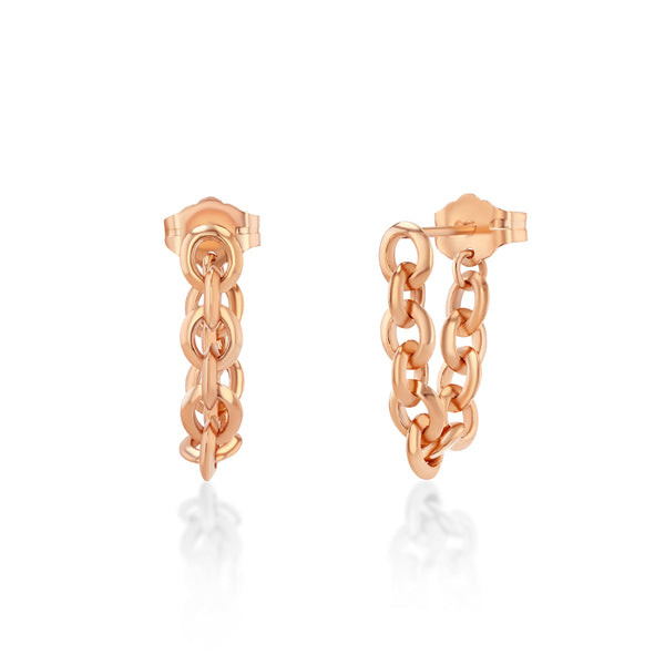 Lizzie Mandler Micro Soft Chain Huggie