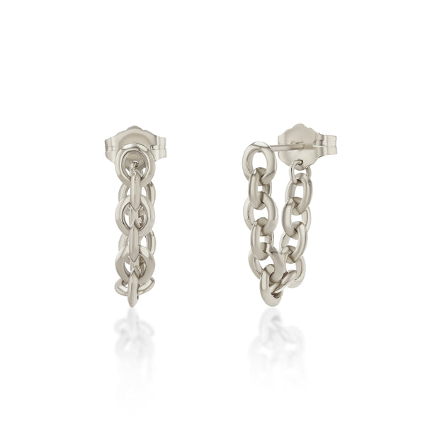 Lizzie Mandler Micro Soft Chain Huggie