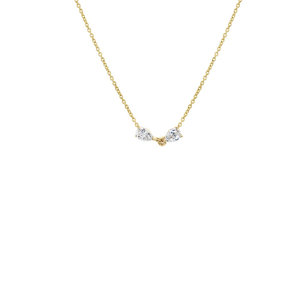 Lizzie Mandler Mini Diamond Pears Necklace