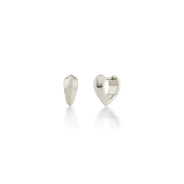 Lizzie Mandler Mini Heart Shaped Crescent Huggie
