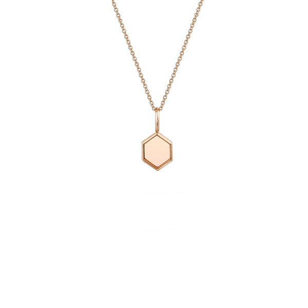 Lizzie Mandler Mini Hexagon Charm Necklace