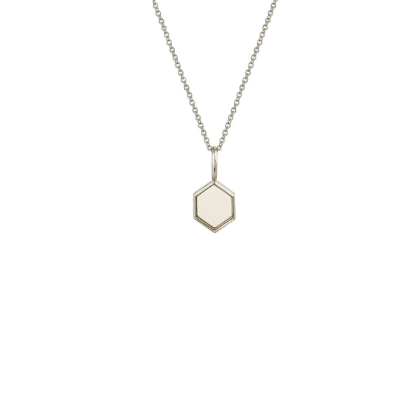 Lizzie Mandler Mini Hexagon Charm Necklace