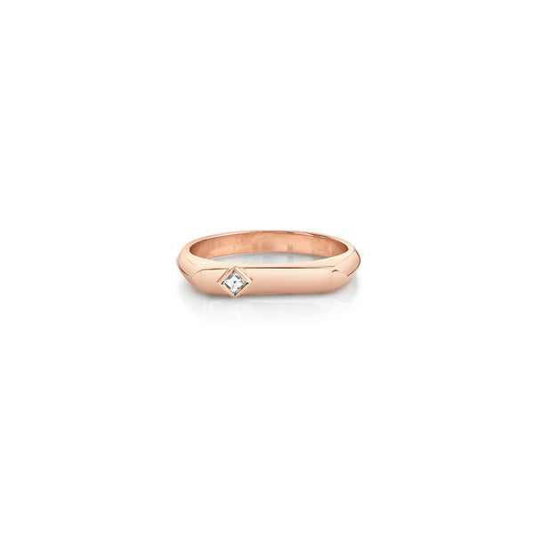 Lizzie Mandler Offset Carre Flat Top Ring