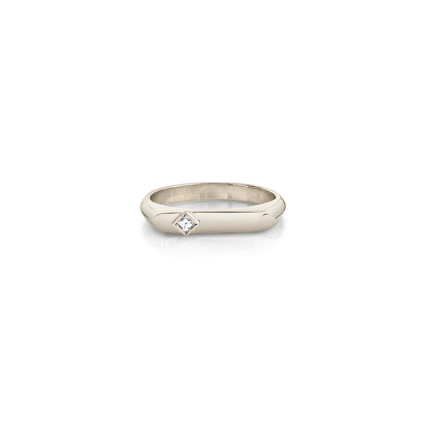 Lizzie Mandler Offset Carre Flat Top Ring