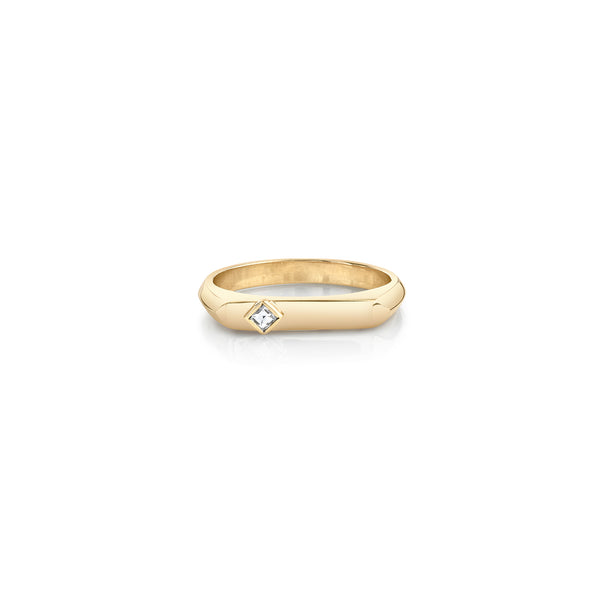 Lizzie Mandler Offset Carre Flat Top Ring