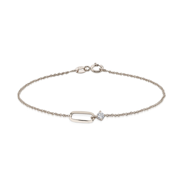 Lizzie Mandler OG Link And Diamond Bracelet