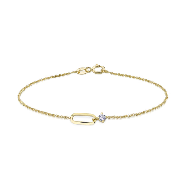Lizzie Mandler OG Link and Diamond Bracelet
