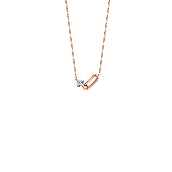 Lizzie Mandler OG Link And Diamond Necklace