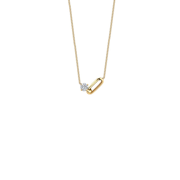Lizzie Mandler OG Link and Diamond Necklace