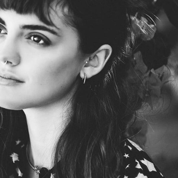 Lizzie Mandler Pave 2 Carat Huggies