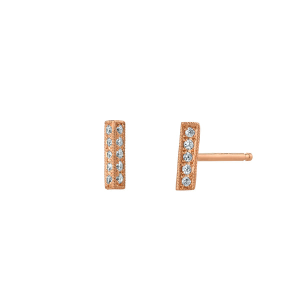 Lizzie Mandler Pave Bar Stud