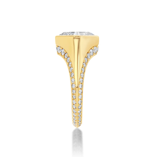 Lizzie Mandler Pavé Bezel Engagement Setting