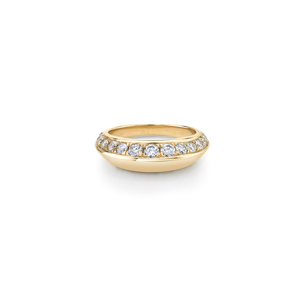 Lizzie Mandler Pavé Crescent Ring