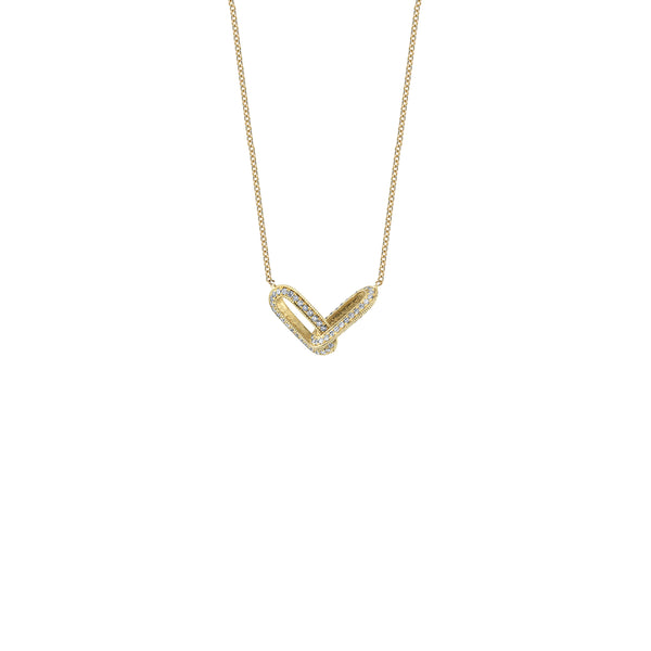 Lizzie Mandler Pave Linked Necklace
