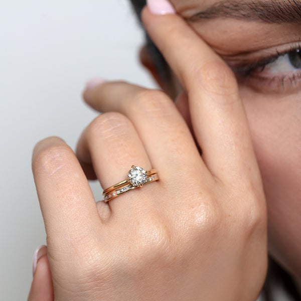 Lizzie Mandler Petite Baguette Eternity Band