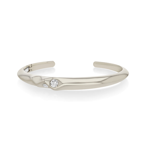 Lizzie Mandler Scattered Diamond Liquid Gold Cuff