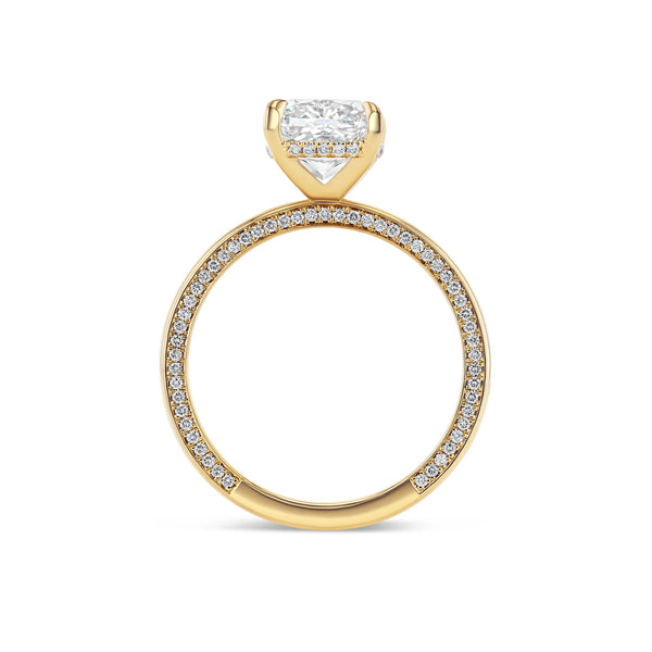 Lizzie Mandler Square Band With Pave Sides