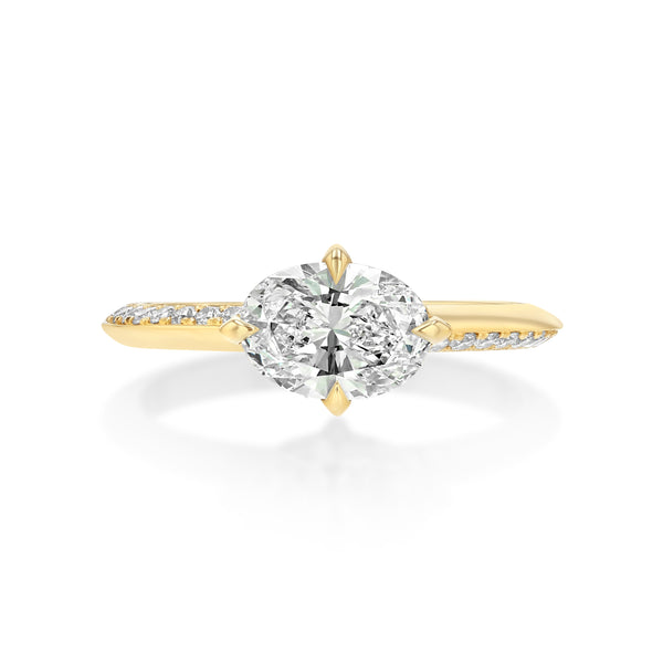 Lizzie Mandler Switch Pavé Knife Edge Solitaire