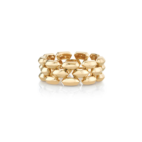 Lizzie Mandler Three Row Cleo Ring Large